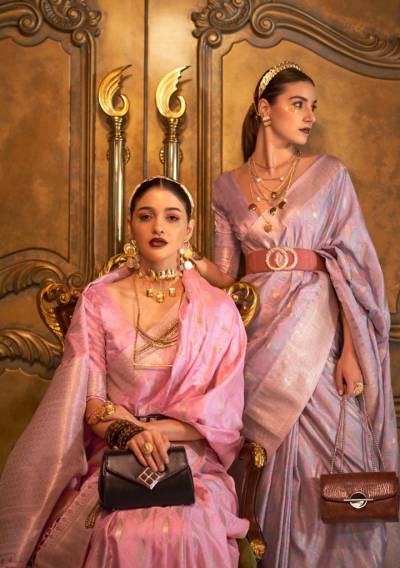 Kirozaa Silk By Rajbeer Handloom Weaving Silk Partywear Saree Collection